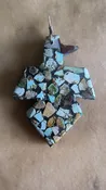 Cerrillos Turquoise Kalem Aguilar Cerrillos Turquoise Thunderbird PendantSanto Domingo Pueblo Arts & Jewelry