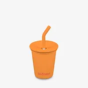 10oz Kid's Cup with Straw Lid - Flame Orange