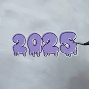2025 Drips Vinyl Sticker Die Cut | Choose Your Color Option!