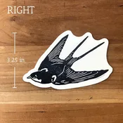Barn Swallow [right] STICKER — lynn-oleum