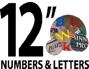 12" Building Numbers/Letters - Injection Molded (IM)