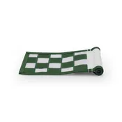 Checkered Green &amp; White Flag