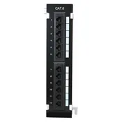 12 PORT CAT6 PATCH PANEL