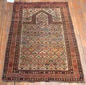 Antique Dagestan Prayer Rug  4'8" x 3'4"