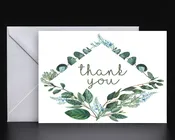 Eucalyptus Inspired Thank You Card — M & M Digital Printing