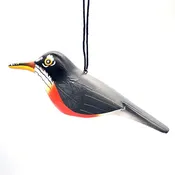American Robin Balsa Ornament