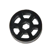 1.625" OD x 1/2" Wide Straight Flex Wheel (1/2" Hex Stretch, 60A)