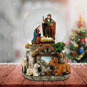 100MM Musical Holy Family Water Globe