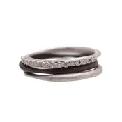 Armenta Diamond Pavé Stack Ring Set
