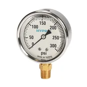 0-300 PSI Pressure Gauge (Bottom Mount)