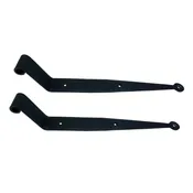 12 Inch Strap Hinge Pair W/O Pintles – 2.5″ Offset