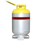 Flame King 1000LB Refrigerant Recovery Cylinder Tank with Forklift Footer 400 PSI for A2L Refrigerants
