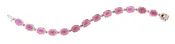 14K Rose Gold Rhodolite Garnet & Diamond Bracelet 894614