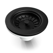 3.5" Matte Black Basket Sink Drain