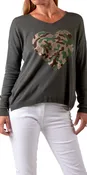 Camo Heart Sweater
