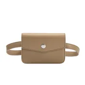 Amberlee Taupe Vegan Leather Belt Bag