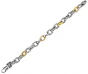 Alisa Sterling Silver & 18k Link Bracelet