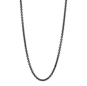 Blackened Sterling Silver Cable Chain