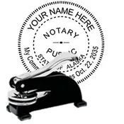 Alaska Notary Seal Desk Style