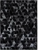 Kahn Black Cowhide Rug