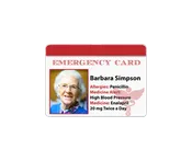 Emergency ID Card