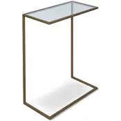 Simple End Table with Glass