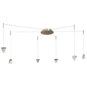 Abra Lighting Atlas 6- Light Octopus Pendant with Diamond Crystal