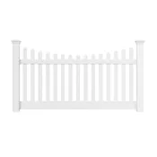 Colonial Dog Ear Scalloped - Fence Panel - 4' x 8'
