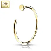 14 Karat Gold Nostril Ring (18 gauge - 20 gauge)
