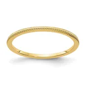 14K Gold Thumb Ring - Beaded