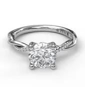 14K Diamond Semi Mount