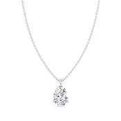 0.35CT Pear Shape Diamond Pendant