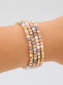 Beaded Bracelet Stack - Sunset