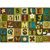 Alphabet Blocks Nature Rug
