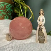 3.25" Star Rose Quartz Sphere - VERY RARE