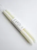 100% Beeswax Dipped Candles | Natural White: 10 Inch