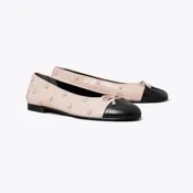 Bunny Knot Cap-Toe Ballet Flat