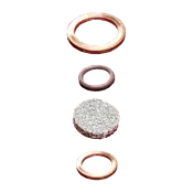 Filter and gasket set for entrance ports