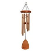 24" Copper & Wood Engravable Wind Chime w/ 6 tubes