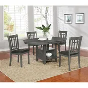 5 PC DINING TABLE GREY