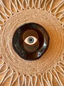 All Seeing Eye Ceramic Spoon Rest: Black