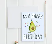 Avo Happy Birthday Card