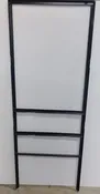 18″W x 24″H Slide-in Angle Iron H-Frame w/ Bottom Rider and Step Bar
