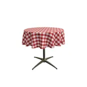 Checkered Round Tablecloth 58-Inch