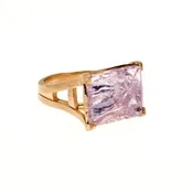 amethyst tranquility ring (small/12ct), <br>in 18k rose gold