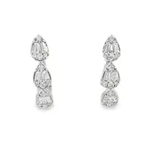 Diamond Tear Drop Huggies