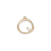 Amorphous Pearl Bead Charm / Large Circle