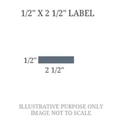 1/2" x 2 1/2" Engraved Label