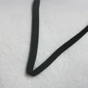 1" Black Polybraid Elastic