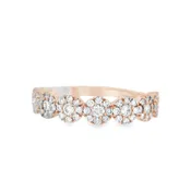 14K Rose Gold 0.62ctw Diamond Full Anniversary Wedding Band